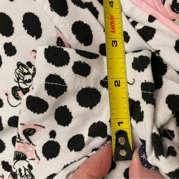Disney Minnie Mouse Polka Dot Pajama Set - Black, White, Pink - Picture 10 of 11